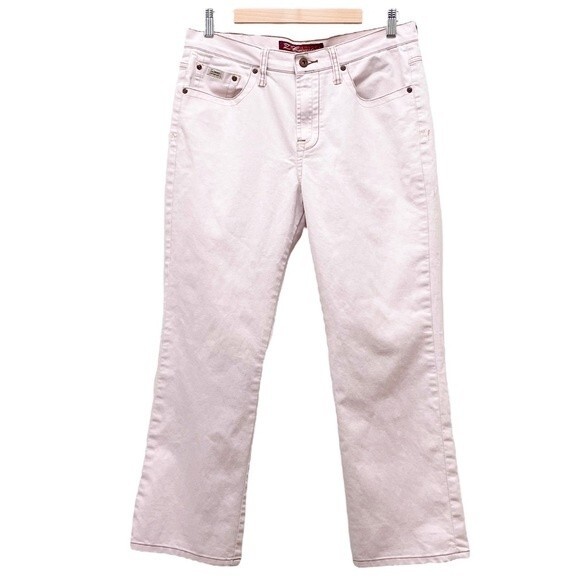 Vintage Z Cavaricci Jeans Pale Pink Slouchy Straight Leg Jeans Size 12 90s Y2K - Picture 1 of 13